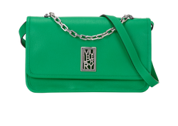 Sadie Shoulder Bag, Leather, Green, MIE, DB, 2*